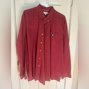 Men's Red Checkered Shirt